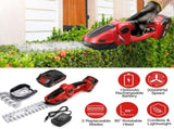 2-in-1 Cordless Grass Trimmer & Hedge Shear - 400W Motor , Lightweight 2.04lbs, 90&deg 00074415