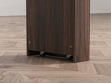 Modern Bar Cabinet with Rotating top, Counter Height Dining Cabinet with 6 Storage space and 2 12047102
