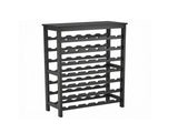 42 Bottle Capacity 7-Tier Bamboo Wine Rack, Modular Freestanding Wine Holder Display Shelf , 83355442