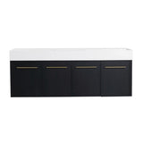 60 Inch Wall-mounted Bathroom Vanity -BVB09160BCT W999P174665
