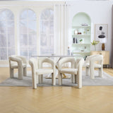 COOLMORE Contemporary Designed Velvet Fabric Upholstered Accent/Dining Chair /Barrel Side Chairs W395P224764