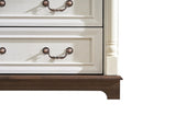 7 Drawer Dresser Chest for Bedroom with Wooden Base and Riser Trim, Wooden Rustic Rustic Chest of W2393P252365