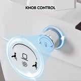 ZNTS Smart Toilet Bidet Combo with Self-Cleaning Nozzle,Upmarket Compact Dual Flush Toilet 1/1.28 WF314231AAA