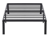 190.5*96.5*45.7cm Bed Height 18'' Simple Basic Iron Bed Frame Iron Bed Black 99872942