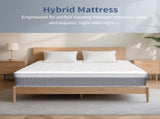 King Size Mattress in a Box 14 Inch Memory Foam Hybrid Mattress with Pocketed Springs Medium Firm 82935503