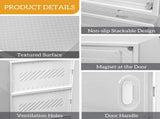 12 Pcs Plastic Shoe Storage Box, White PS Stackable Foldable Shoe Box with Transparent Door, 84175859