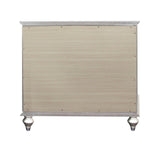 Champagne 2-Drawer Nightstand with Sparkling Trim B062P215406