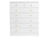 Modern Simple 7-Drawer Dresser White 57169329