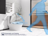 Smart Bidet Toilet Seat with Side Knob Adjustable Heated Seat with Water Temperature and Pressure 06062802