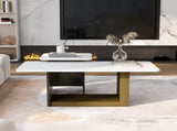 VIBE HAUS Modern Light Luxury Coffee Table Set of 2, Small Square Coffee End Table with Spacious N724P321447K