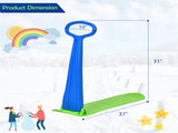 Safe Kids Snow Scooter - Raised Anti-Slip Spots, Directional Bottom, Easy Steering & Balance-Blue 97709660
