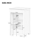 20" Bathroom Vanity with Sink, Bathroom Cabinet with Soft Closing Door, Storage Rack and Adjustable N725P218017E