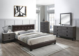 ZNTS Bedroom Furniture Contemporary Look Grey Color Nightstand Drawers Bed Side Table plywood HSESF00F5451