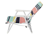 56*60*63cm 100kg Oxford Cloth White Iron Frame Beach Chair Color small size 60478162
