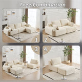 Modern Memory Foam Compressed Sofa,Large Sectional Couches for Living Room,Pet-Friendly Cloud 05736101