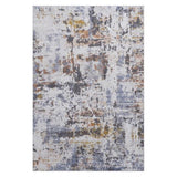 LOOM & LUXE Collection 5X7 Ivory/Blue /Abstract Non-Shedding Living Room Bedroom Dining Home Office B335P289509