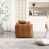 Soft beanbag chair with high resilience foam core for two people. The comfortable square recliner W1996P182159