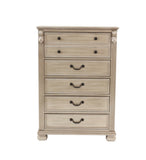 Antique Silver 1pc Chest Of Drawers Storage Bedroom Furniture Traditional Classic Style Chest B011P238882
