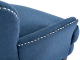 Mirod Vintage-Inspired Upholstered Lounge Chair with Nailhead Trim ,Solid Wood Legs for Stability N760P253374V