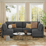 Modular Sectional Sofa with Storage Seat Upgrade Convertible Sofa Couch for Living Room/Deep 27'' B2716P236655