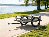 275 lbs Heavy-Duty Bike Cargo Trailer, 20" Wheels Carbon Steel Bicycle Wagon with Foldable Compact 38767990