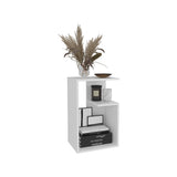 Everet 25" High 3-Tier Side Table Black White B200P286953