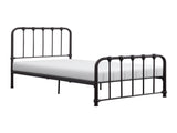 Metal Bed Dark Bronze Finish Twin Platform Bed 1pc, Bed in a Box B011P265593