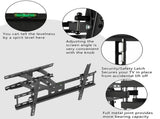 TMDS-204 32"-70" 110Lbs VESA600*400 Full Motion TV Wall Mount Tilt Range 0-15&deg 60908880