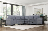 Modern Living Room Furniture Dark Gray Armless Chair with Storage Corduroy Fabric Upholstery 1pc B011P206268