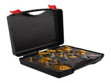 16-Pack Brake Fluid Bleeder Master Cylinder Adapter Set Brake Bleeding Adapter 22729463