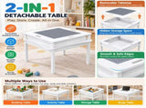 2 in 1 Detachable Kids Building Block Table, 606056.5cm MDF Dual-Purpose Activity Play Desk with 13361653