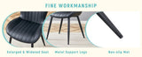 The Black Minimalist Ergonomic Dining Chair Comes In A Pack of 4, With A Comfortable Design Of W1151P277172