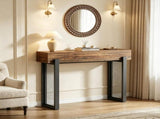 41" Console Table, Small Sofa Entryway Table with Storage and Mesh Metal Legs for Living Room, 96883302