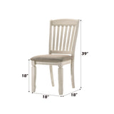 Fedele Tan Fabric & Cream Finish Side Chair B2726P343790