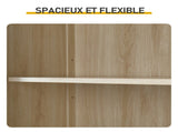 4 Cabinet Doors 2 Drawers 1 Storage Compartment Sideboard MDF Melamine-Coated Storage Cabinet 32061270