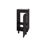 FM FURNITURE Quartzsite Bathroom Vanity with Integrated Sink, Wengue B128P293882