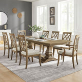 Wooden Frame Upholstered Dining Chairs set of 2,Mid Century Retro Chairs Comfor Kitchen Chairs for W2582P205379
