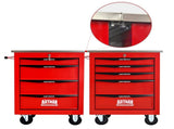 4 Drawers Multifunctional Tool Cart with Wheels,Metal Rolling Tool Cart Storage for Garage Workshop 52077062