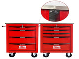 4 Drawers Multifunctional Tool Cart with Wheels,Metal Rolling Tool Cart Storage for Garage Workshop 52077062