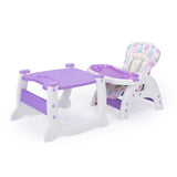 ZNTS Convertible High Chair for Babies, Booster Seat with Safety Belt Feeding Tray, Toddler Chair and W2181P147619