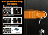 57" High Large Capacity Mechanical Gun Safe for Rifles & Handguns, Digital Password Lock, Built-In 14983353