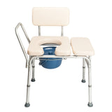 Multifunctional Aluminum Elder People Disabled People Pregnant Women Commode Chair Bath Chair Creamy 71545631
