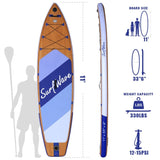 ZNTS Inflatable Stand Up Paddle Board 11'x34"x6" With Accessories W1440P190998