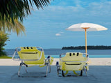 63*65*82cm Short Oxford Cloth Silver White Aluminum Tube Bearing 100kg Beach 14794993