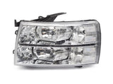 Pair Chrome Headlights Clear Lens For 2007-2013 Chevy Silverado 1500 2500 3500 94989568