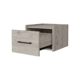 ZNTS Elfrida Wall-Mounted Nightstand, Sleek Single-Drawer Design with Spacious Top Shelf B128P148914