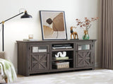 2 Doors Cabinet Farmhouse Cabinet, Farmhouse TV Stand Barn Design,Modern Farmhouse TV Media Stand, W2275P389692