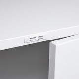 Metal Printer Stand with Storage Mobile Printer Tables for Small Spaces with Door Adjustable Shelf W1247110443