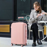 20/24/28in ABS 360&deg Spinner Wheel Luggage, Carry on Suitcase, with Cup Holder & USB Port W2787P262949