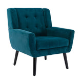 Modern Soft Velvet Material Ergonomics Accent Chair Living Room Chair Bedroom Chair Home Chair With W676P313941